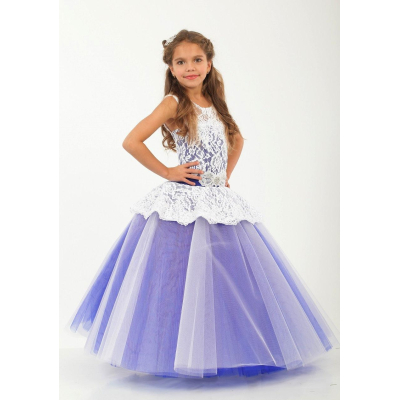Елегантна бальна сукня для дівчинки 9723 синя