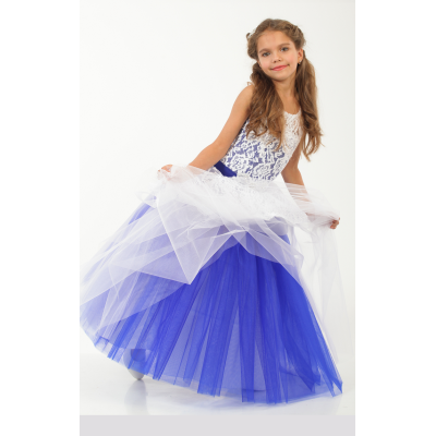 Елегантна бальна сукня для дівчинки 9723 синя