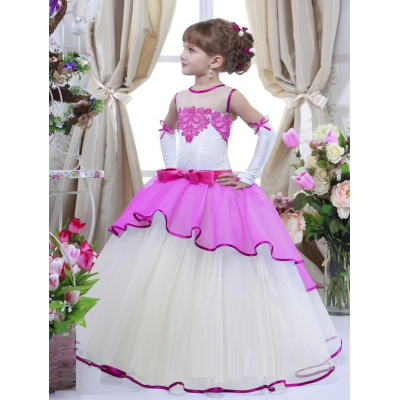 Елегантне плаття для дівчинки 7708 малинове