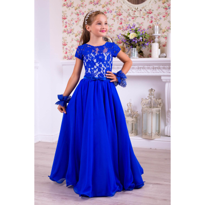 Елегантне плаття для дівчинки 10774 синє