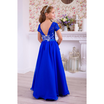 Елегантне плаття для дівчинки 10774 синє