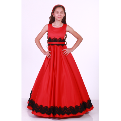 Елегантне бальне плаття для дівчинки 9731 червоне