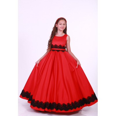 Елегантне бальне плаття для дівчинки 9731 червоне