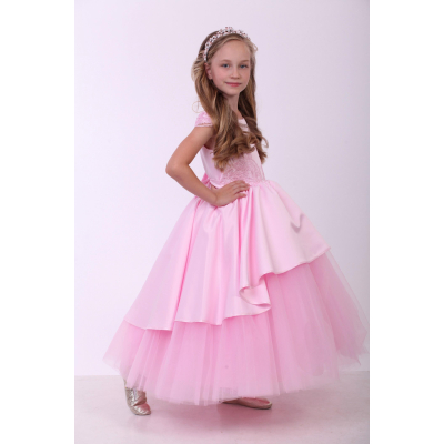 Елегантне плаття для дівчинки Півонія рожеве