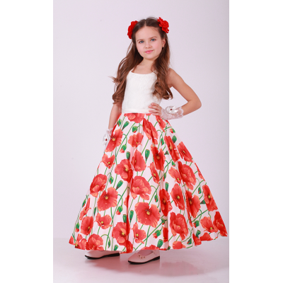Елегантне плаття для дівчинки Червоні маки