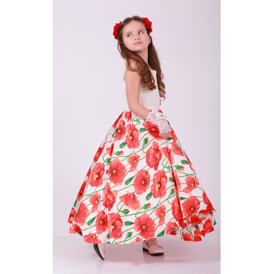 Елегантне плаття для дівчинки Червоні маки