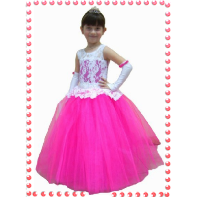 Елегантне плаття для дівчинки 8712 білий/малиновий