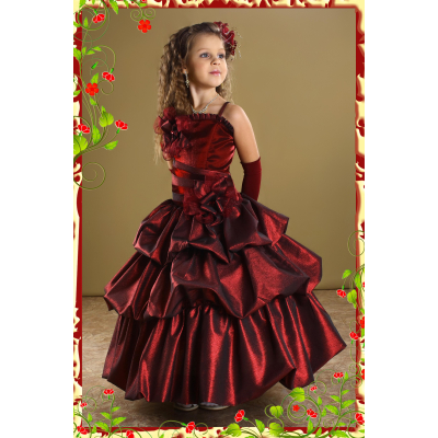 Елегантне плаття для дівчинки Ballon Bordeaux 2720