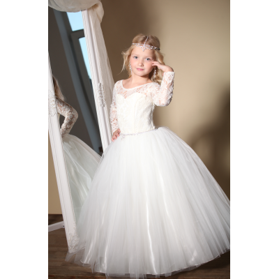 Ошатне плаття для дівчинки Фаїна айворі