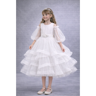 Плаття Барбі біле 8703 Сніжинка