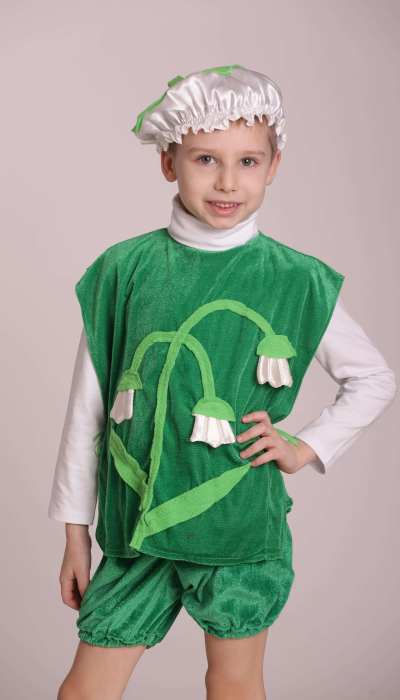 Carnival costume flower lily of the valley