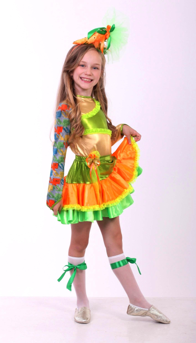 Карнавальный костюм для девочки Морковка стиль
