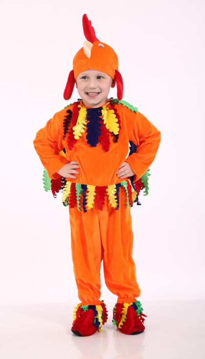 Карнавальний костюм Півник Півень помаранчевий