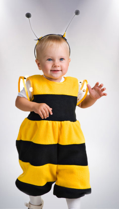Карнавальний костюм Бджілка фліс міні №5 ТМ Сашка
