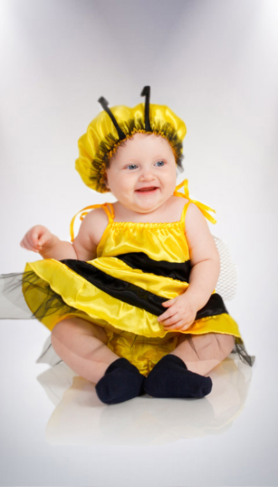 Карнавальний костюм Бджілка №5 міні сарафанТМ Сашка