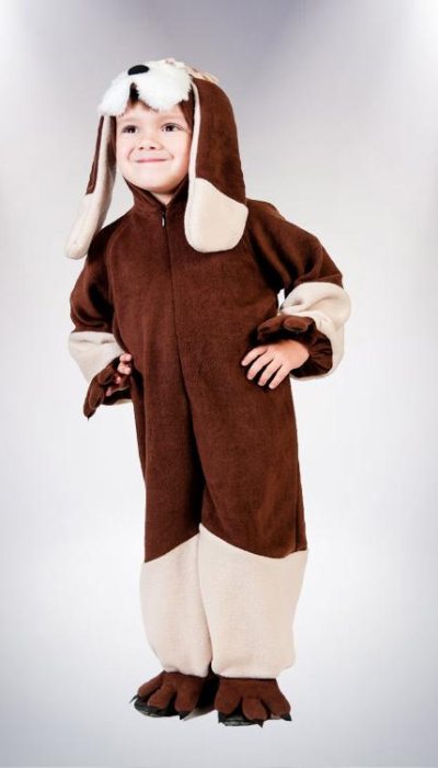 Carnival costume for a boy Dog №5 red