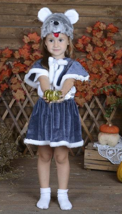 Карнавальный костюм для девочки Мышка №4