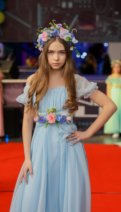 Карнавальний костюм Весна блакитне від Sonechko квітка