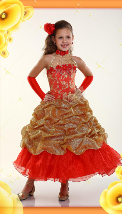 Карнавальна сукня Американка Золота Осінь