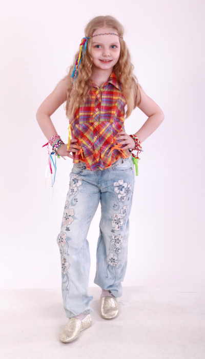 Карнавальний костюм для дівчинки Стиль Хіппі