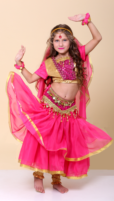 Карнавальний костюм для дівчинки Індійський національний костюм, Схід, східна красуня, Індіанка