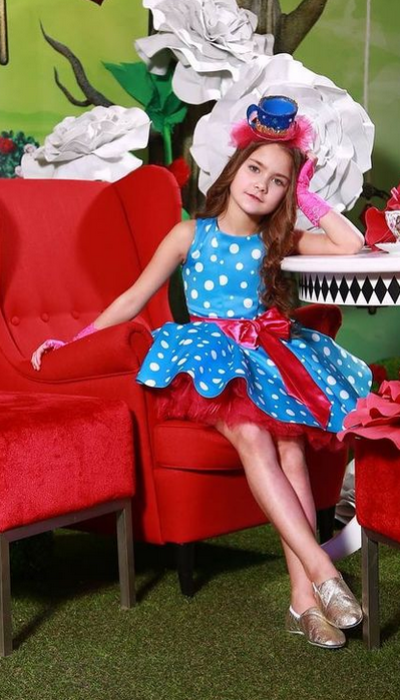 Карнавальний костюм Чашка - Чашечка малиново-блакитна