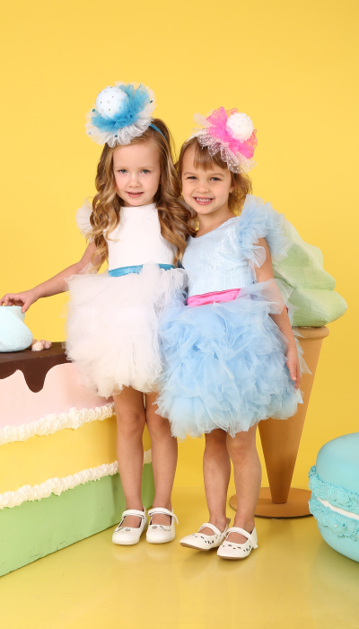 Карнавальний костюм Бусинка блакитна з малиновим