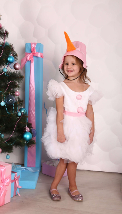 Карнавальний костюм Сніговик дівчинка 9742