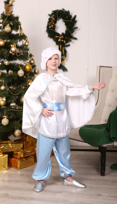 Карнавальний костюм для хлопчика Сніжок, Сніговий Кай №2