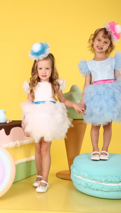 Карнавальний костюм Бусинка біла з блакитним