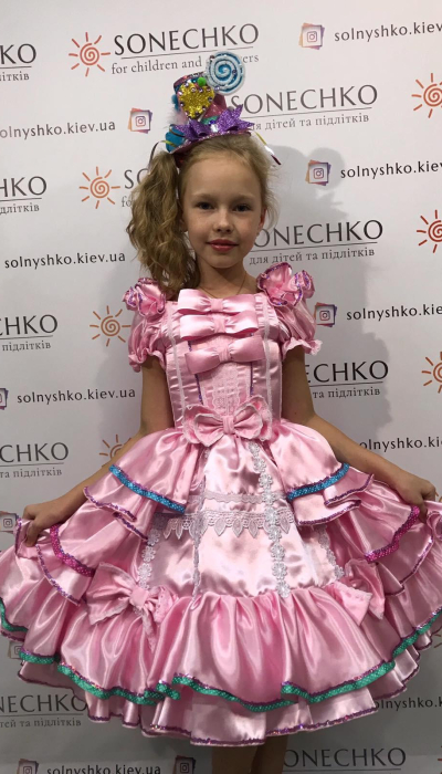 Карнавальний костюм для дівчинки Королева Тістечко, Цукерка Стиль