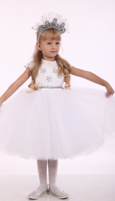 Карнавальний костюм для дівчинки Сніжинка 9742
