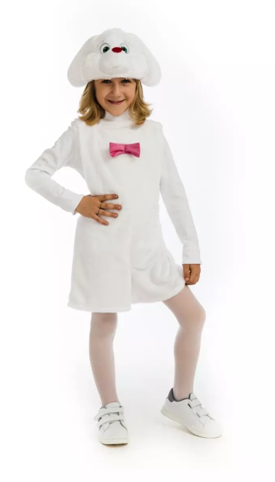 Carnival costume bunny white 89016