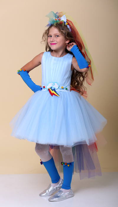 Карнавальний костюм для дівчинки Поні Веселка Деш