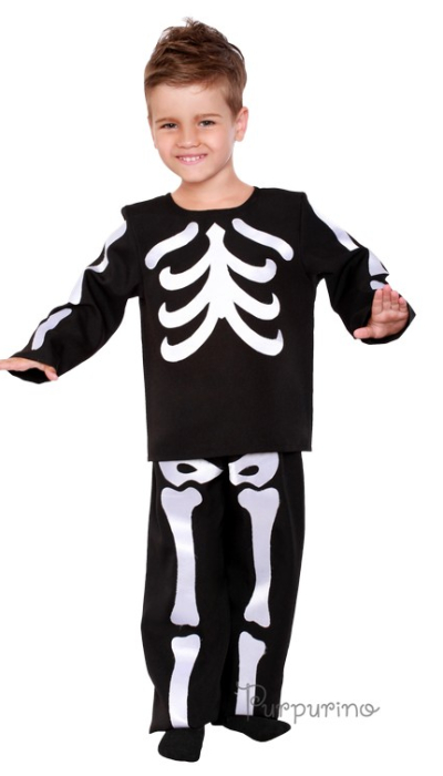 Карнавальний костюм Скелет хлопчик/дівчинка