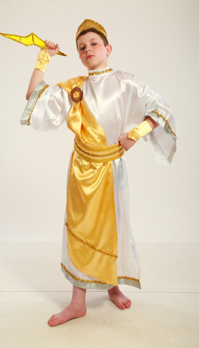Карнавальний костюм для хлопчика Давньогрецький Бог, Зевс золото