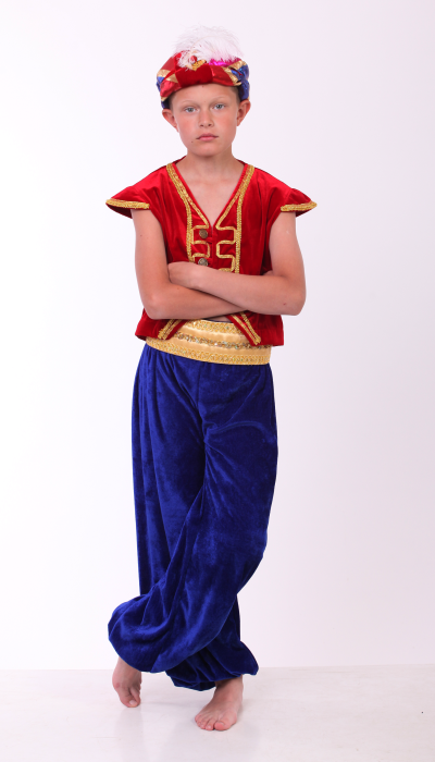 Карнавальний костюм для хлопчика Аладдін, східний принц, джин