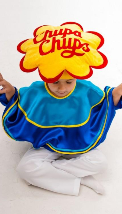 Карнавальний костюм Цукерка Чупа Чупс (синій) №5