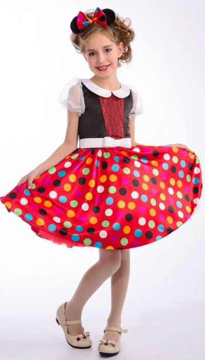 Карнавальний костюм для дівчинки Мінні Маус