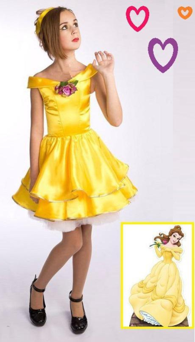 Карнавальний костюм для дівчинки Принцеса Бель ( \"Красуня і Чудовисько\")