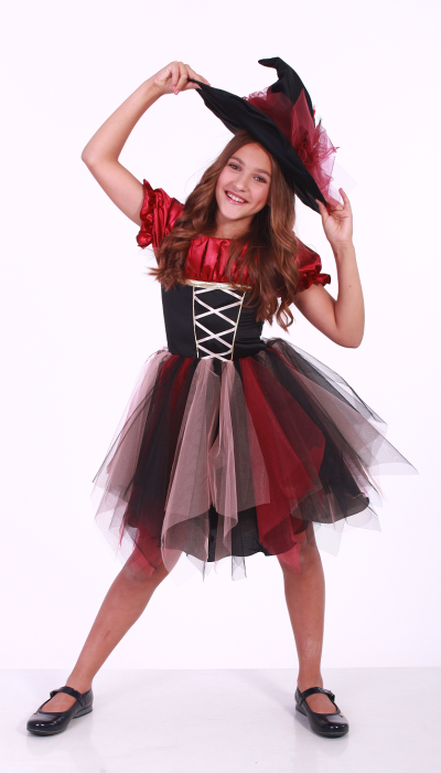 Карнавальный костюм для девочки Ведьмочка - Ведьма Класс