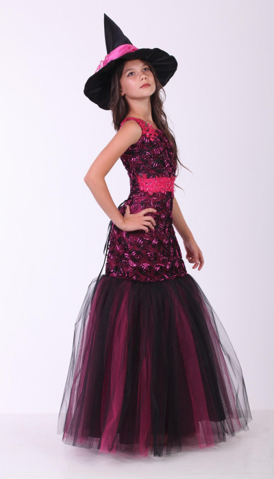 Карнавальний костюм для дівчинки Відьма гламур підліток