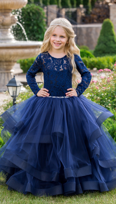 Елегантна бальна сукня для дівчинки 11762 ЕЛЕКТРИК