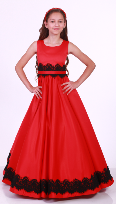 Елегантне бальне плаття для дівчинки 9731 червоне