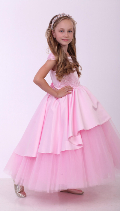 Елегантне плаття для дівчинки Півонія рожеве