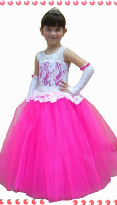 Елегантне плаття для дівчинки 8712 білий/малиновий