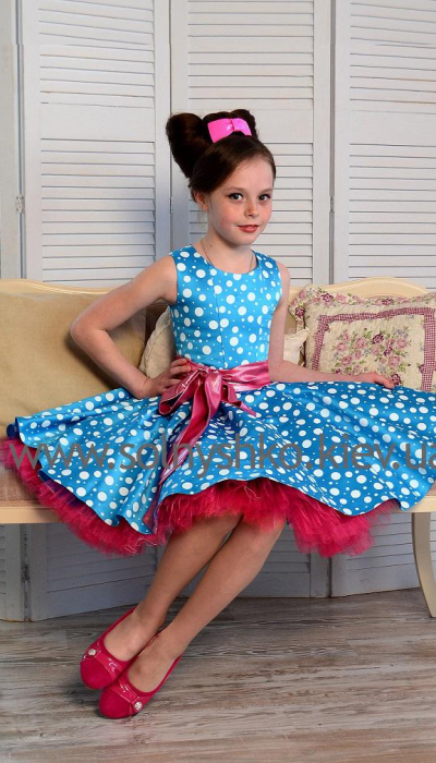 Ошатне плаття для дівчинки Стиляги - 005