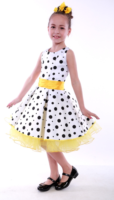 Святкове плаття для дівчинки Стиляги Оксана жовтий