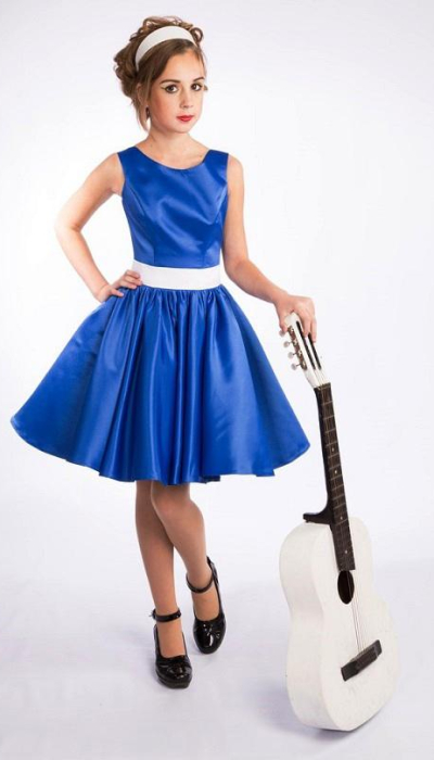 Ошатне плаття для дівчинки Стиляги Електрик - 020