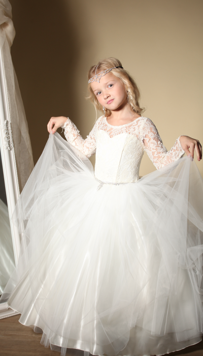 Ошатне плаття для дівчинки Фаїна айворі